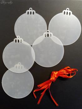 Acryl Weihnachtskugel Anhänger Set